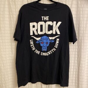 WWE The Rock Layeth The Smacketh  Down Ripple Junction Shirt Men’s Large